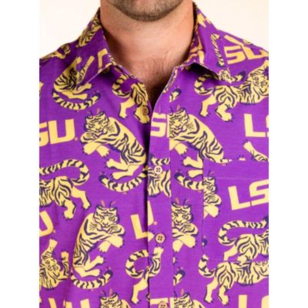 lsu tigers hawaiian shirt